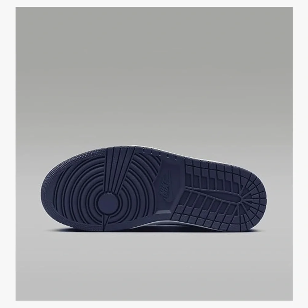 Nike Air High-Top Sneakers in Navy and White - Picture 3 of 5